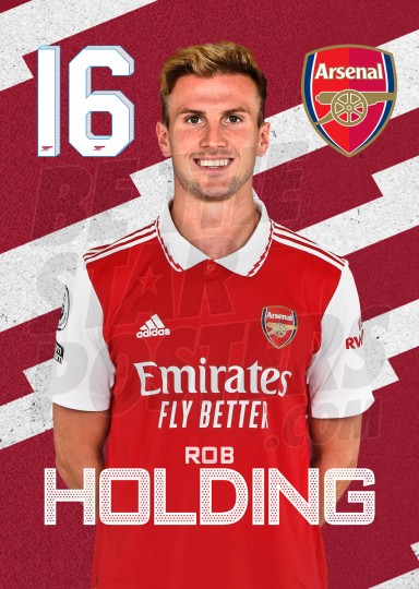 Holding Arsenal Headshot Poster A3 22/23
