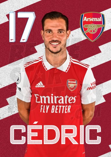 Cedric Arsenal Headshot Poster A3 22/23