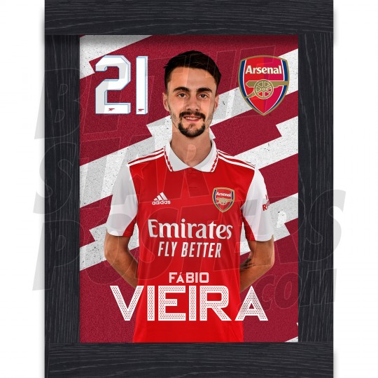 Viera Arsenal Framed Headshot Poster A4 22/23