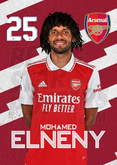 Elneny Arsenal Headshot Poster A4 22/23