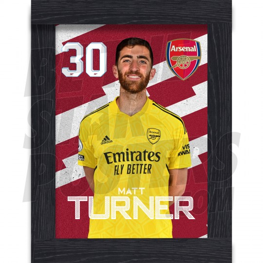 Turner Arsenal Framed Headshot Poster A4 22/23