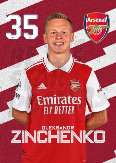 Zinchenko Arsenal Headshot Poster A4 22/23