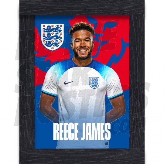 James England Home Framed H/S Poster A4 22/23