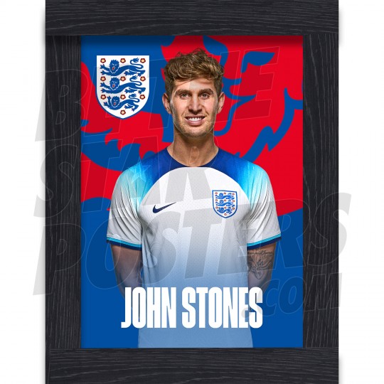 Stones England Home Framed H/S Poster A4 22/23