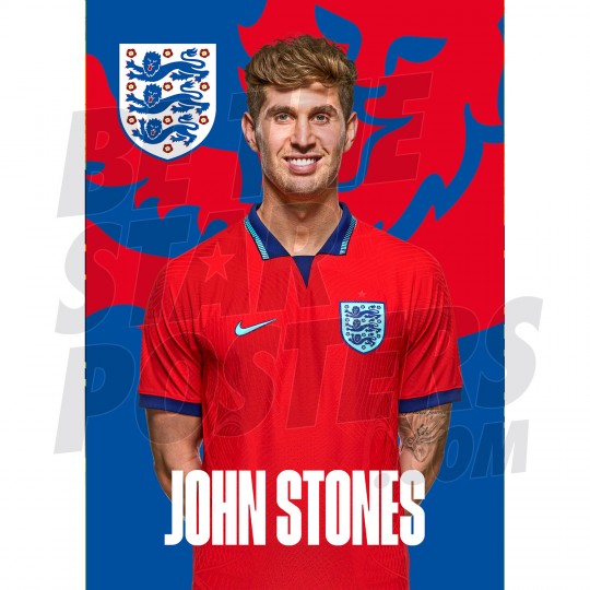Stones England Away H/S Poster A3 22/23