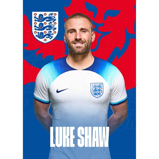 Shaw England Home H/S Poster A3 22/23