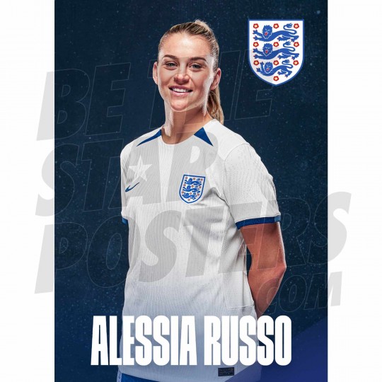 Alessia Russo 23/24 Lionesses Headshot Poster