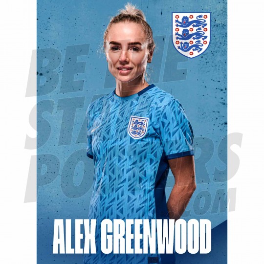 A. Greenwood 23/24 Away Lionesses Headshot Poster