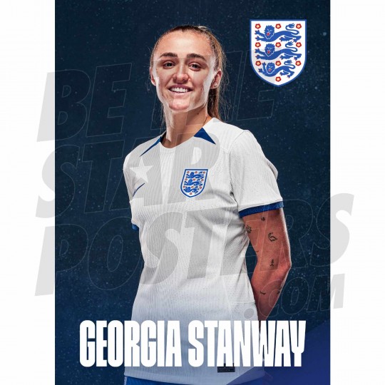 Georgia Stanway 23/24 Lionesses Headshot Poster