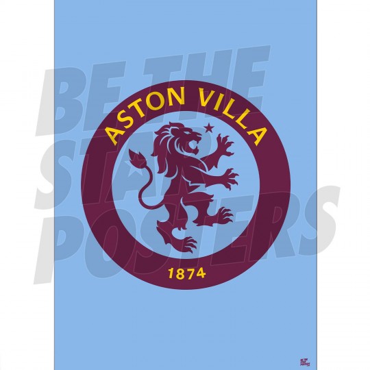 Aston Villa FC 23/24 Crest Light Blue