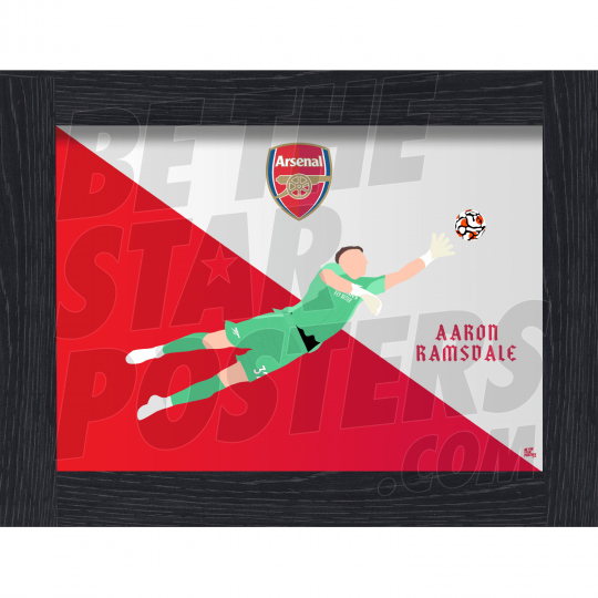 Ramsdale Arsenal Illustration Framed Poster