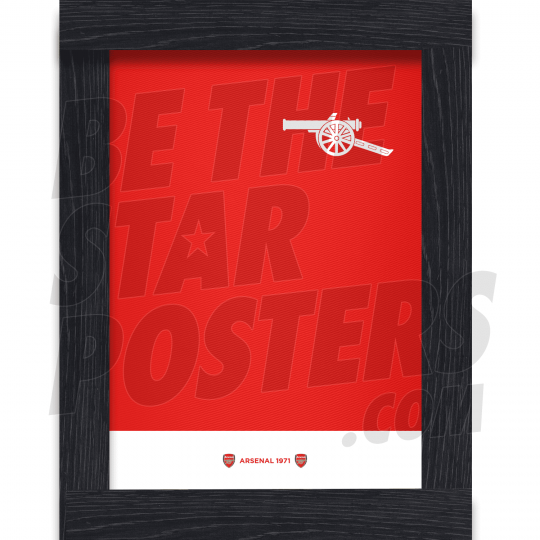 Arsenal 1971 Retro Home Shirt Framed Poster