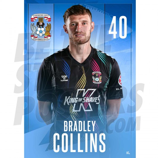 Coventry City FC Collins 23/24 Headshot Poster