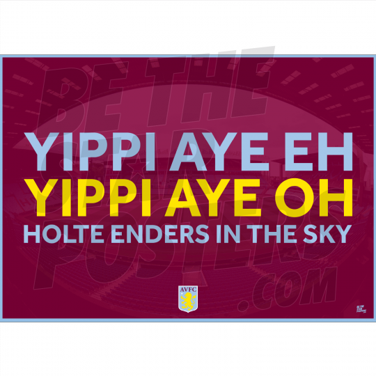 Aston Villa FC HEITS Chant Poster