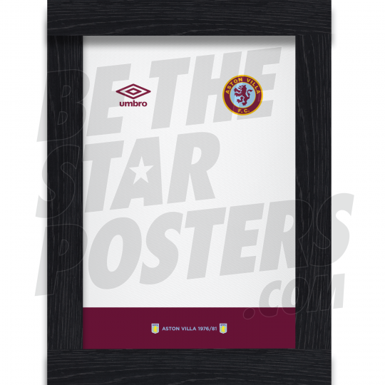 Aston Villa FC 1981 Retro Away Shirt Print