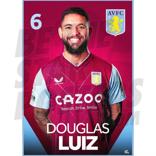 Aston Villa FC Luiz 22/23 Headshot Poster