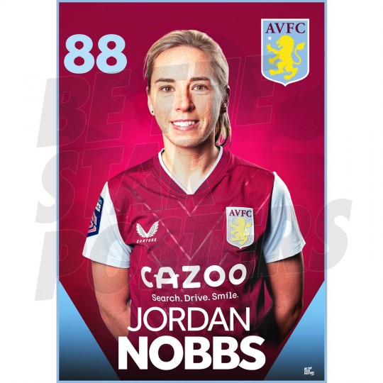 Aston Villa FC Nobbs 22/23 Headshot Poster