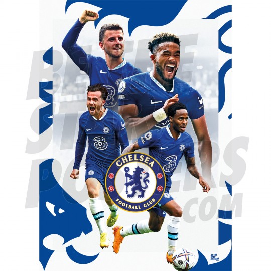 Chelsea FC Player 22/23 Montage Poster