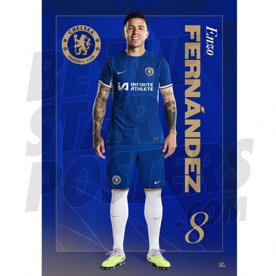 Chelsea FC Fernandez 23/24 Headshot Poster