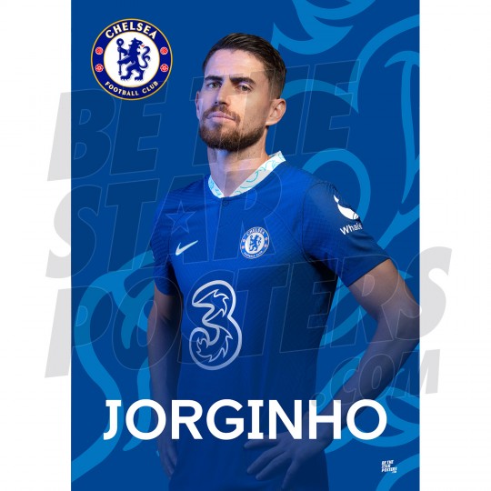 Chelsea FC Jorginho 22/23 Headshot Poster