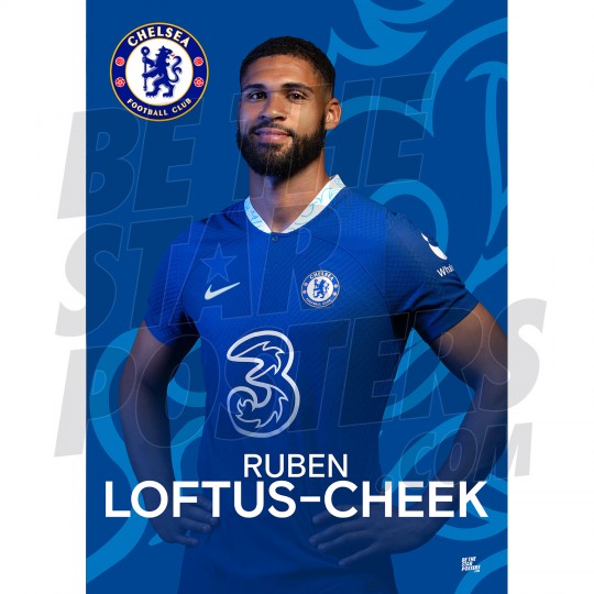 Chelsea FC Loftus-Cheek 22/23 Headshot Poster
