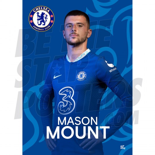 Chelsea FC Mount 22/23 Headshot Poster