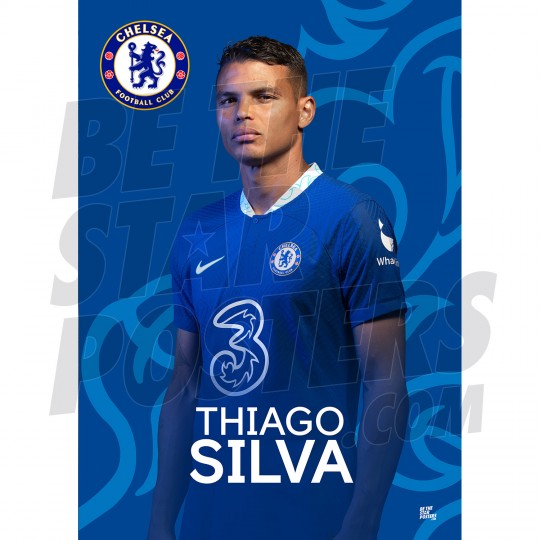 Chelsea FC Silva 22/23 Headshot Poster