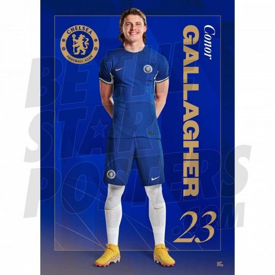 Chelsea FC Gallagher 23/24 Headshot Poster