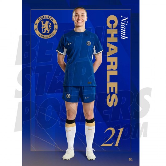 Chelsea FC Charles 23/24 Headshot Poster