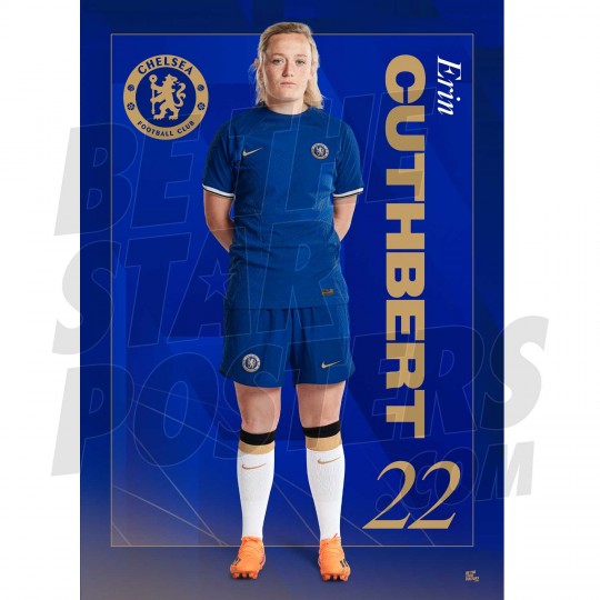 Chelsea FC Cuthbert 23/24 Headshot Poster