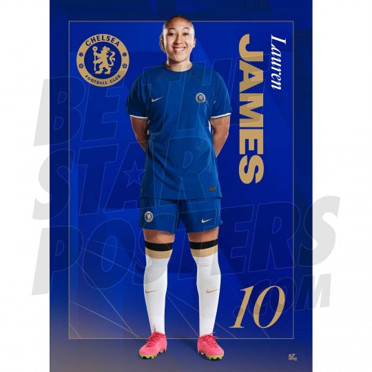 Chelsea FC Lauren James 23/24 Headshot Poster
