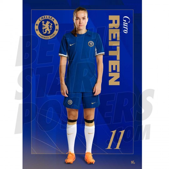 Chelsea FC Reiten 23/24 Headshot Poster