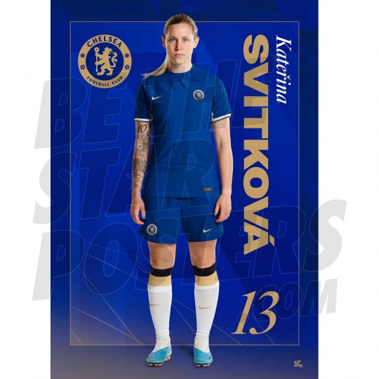 Chelsea FC Svitkova 23/24 Headshot Poster