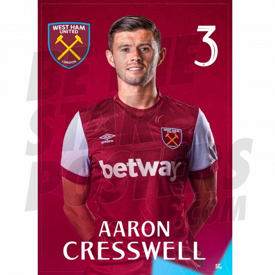 West Ham United FC Cresswell 23/24 Headshot Poster