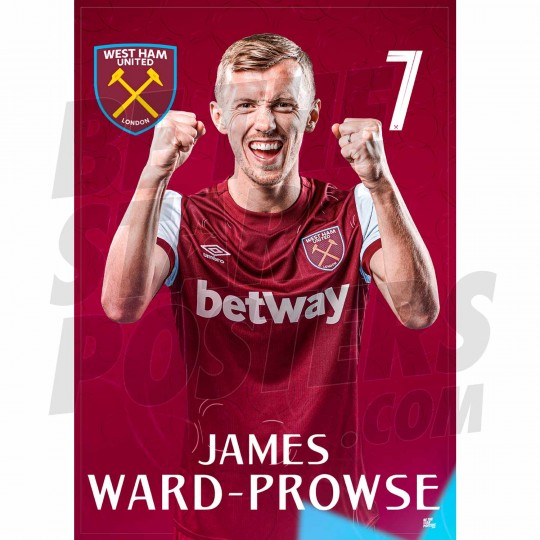 West Ham United FC Ward-Prowse 23/24 Headshot