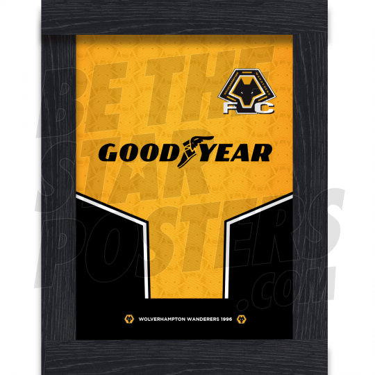 Wolverhampton Wanderers FC 1996 Retro Home Print