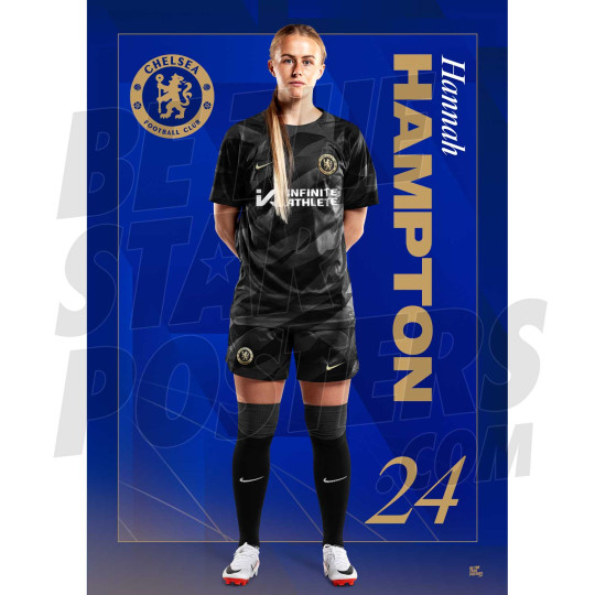 Chelsea FC Hampton 23/24 Headshot Poster