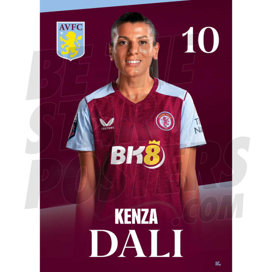 Aston Villa FC Dali 23/24 Headshot Poster