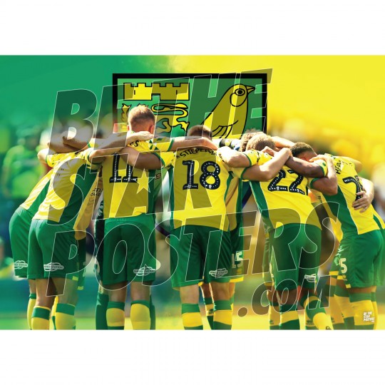 Norwich City FC A3 Huddle Poster