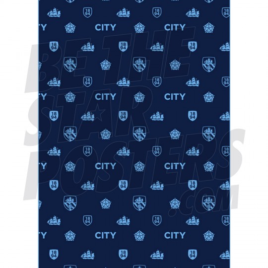 Logo Man City FC Poster A3