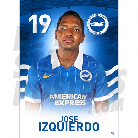 Jose Izquierdo Brighton & Hove Albion FC A3 20/21