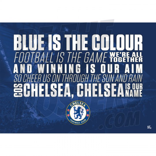 Chelsea FC Chant Poster A2/A3