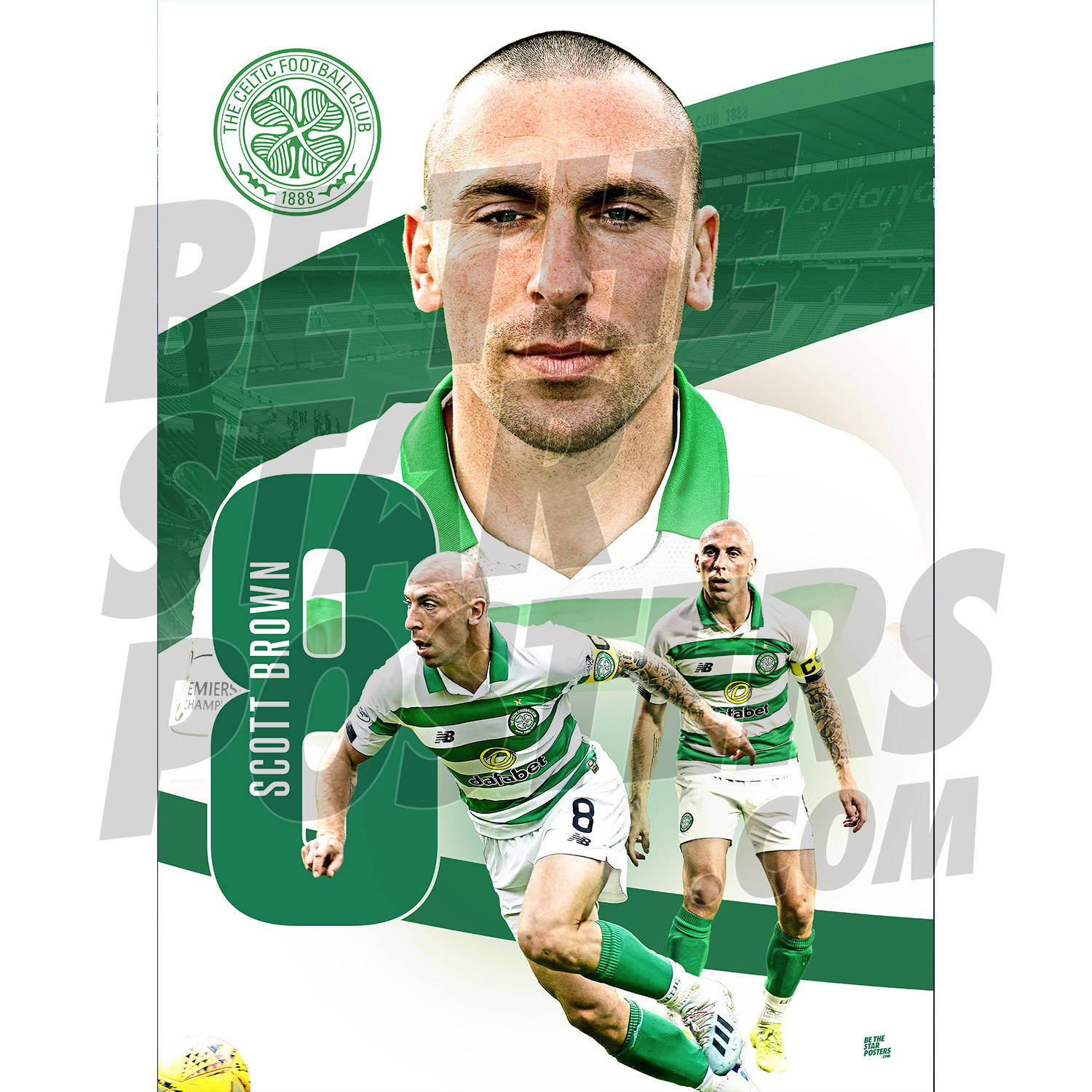 Be The Star Posters Celtic FC 2019/20 Squad Poster A1 Official Licensed Product
