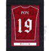 Pepe Arsenal FC Framed Shirt Poster A4 20/21
