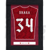 Xhaka Arsenal FC Framed Shirt Poster A4 20/21