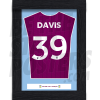 Davis Aston Villa Framed Shirt Poster A4 20/21