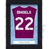 Engels Aston Villa Framed Shirt Poster A4 20/21