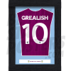 Grealish Aston Villa Framed Shirt Poster A4 20/21