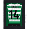 Turnbull Celtic FC Framed Shirt Poster A4 20/21