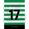 Christie Celtic FC Shirt Poster A4 20/21